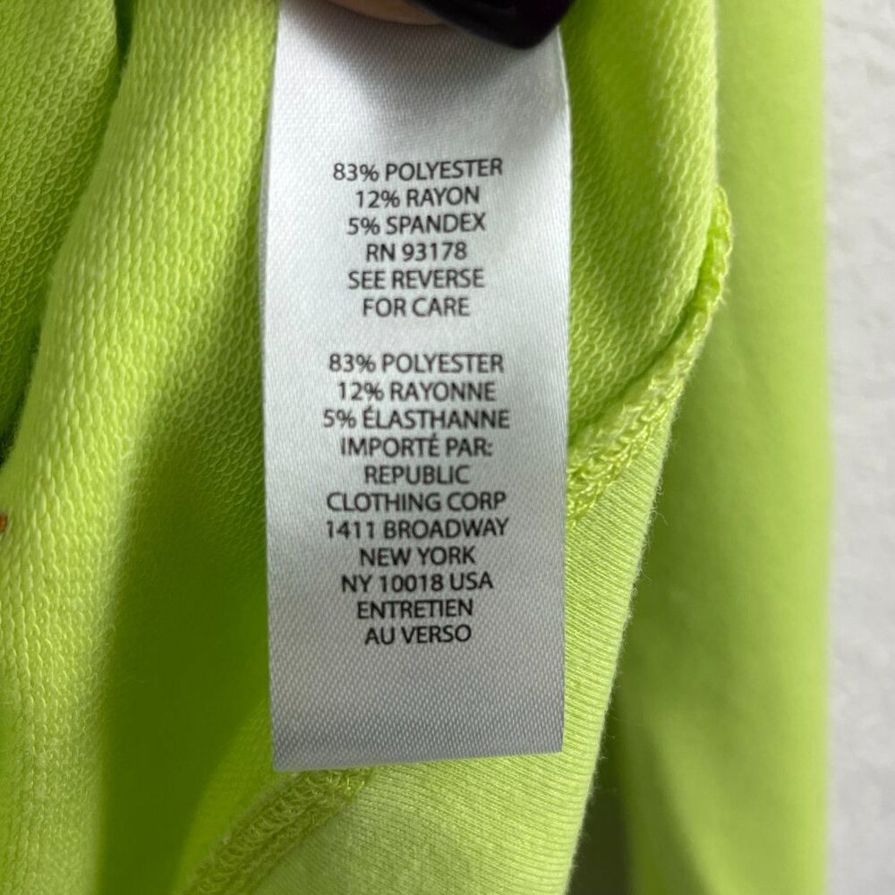 Workshop Sweater Womens Medium Green Crewneck Embroidered Palm Tree Pullover - Picture 5 of 10
